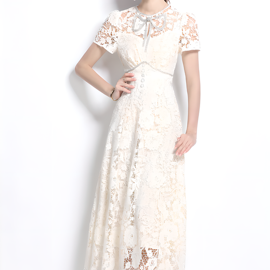 Vintage Lace Dress - Elegant and Feminine
