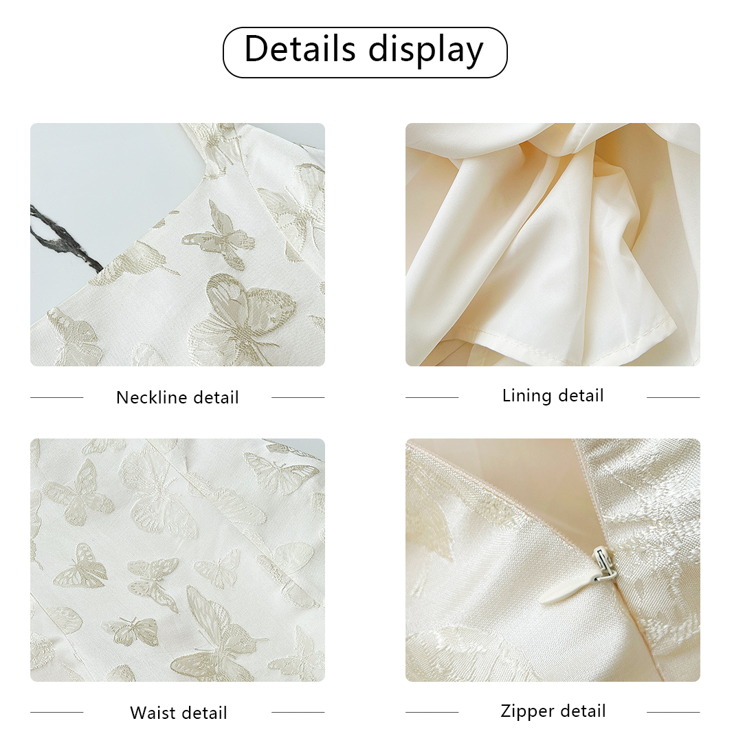 Elegant Sleeveless Jacquard Flared Dress