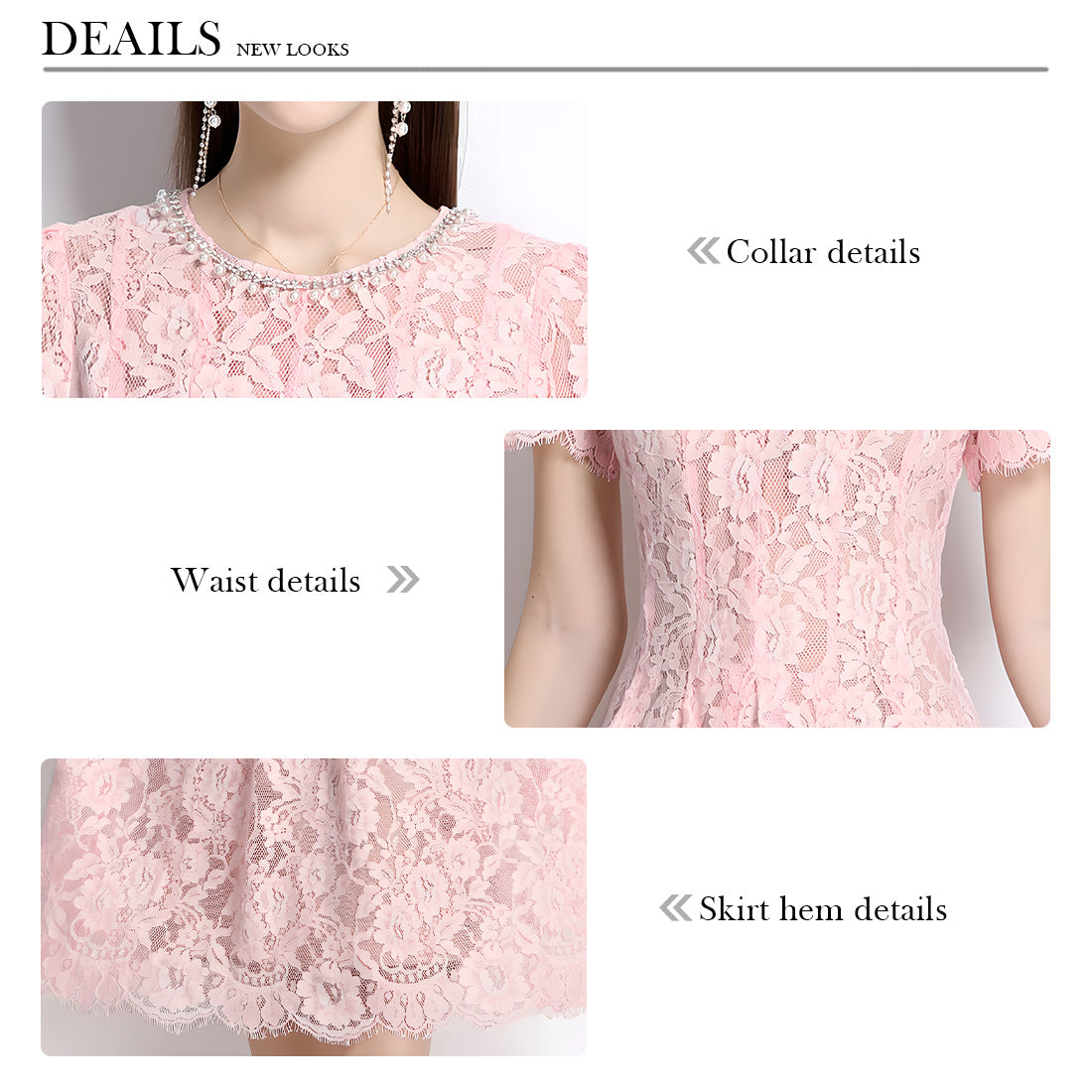 Charming Lace Dress with Delicate Details