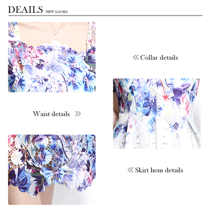 Romantic Floral Dress with Flattering Fit