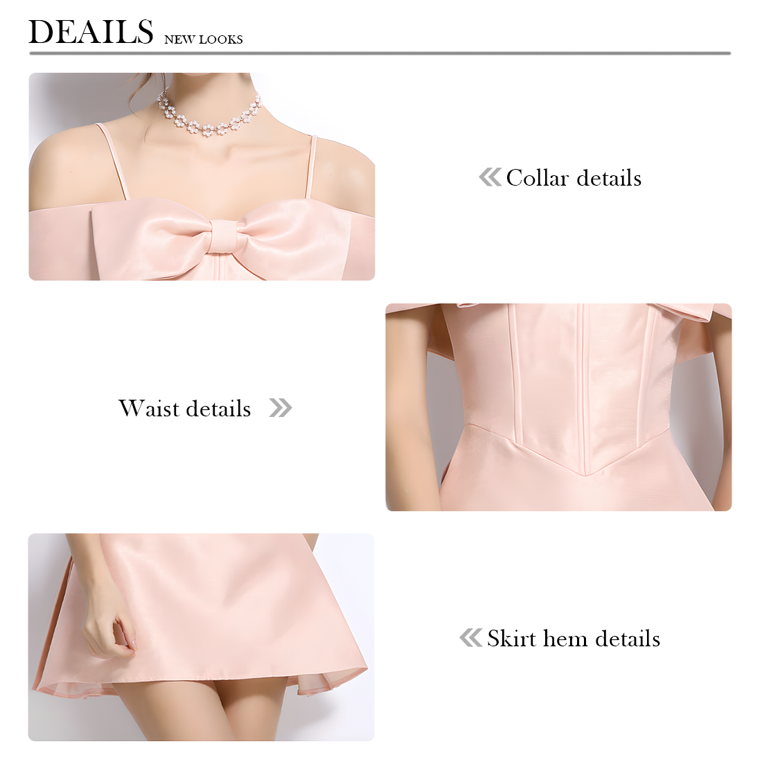 Butterfly Bow Off-Shoulder Corset Waist A-Line Dress