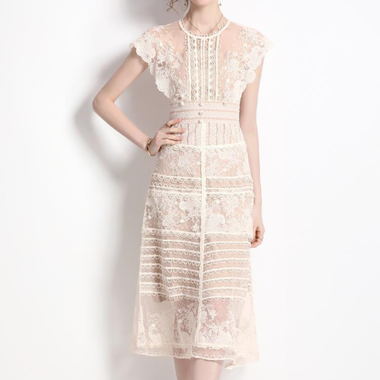 Handcrafted Embroidered Lace Dress