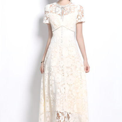 Vintage Lace Dress - Elegant and Feminine
