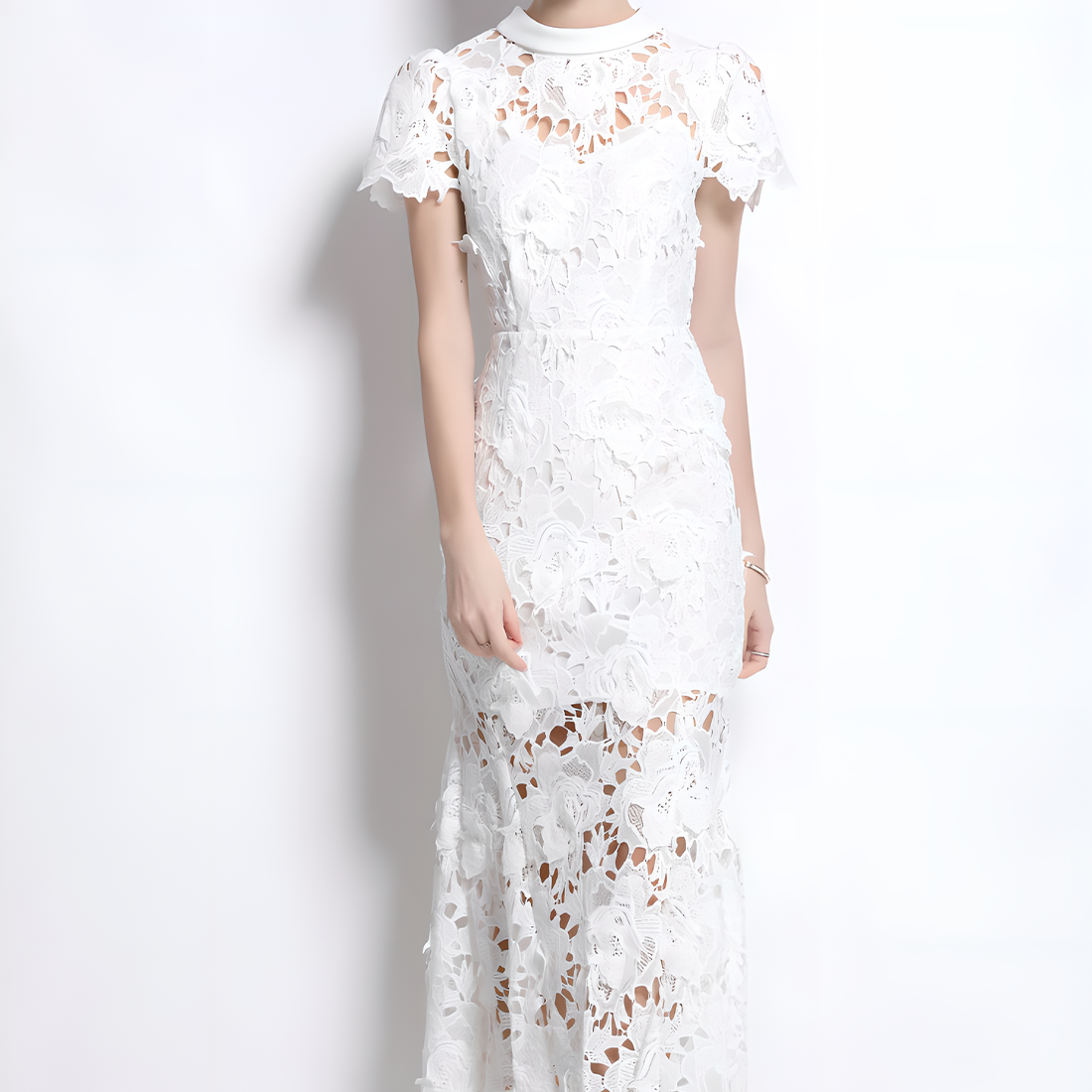 Charming Lace Dress with Unique Design