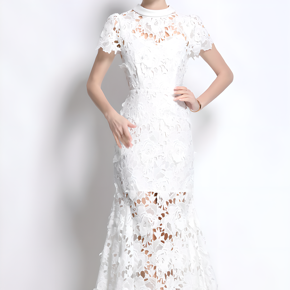 Charming Lace Dress with Unique Design