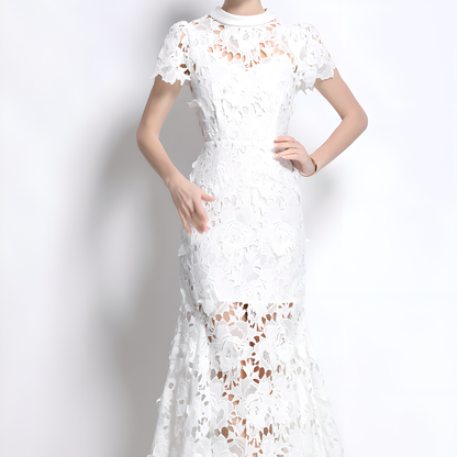 Charming Lace Dress with Unique Design