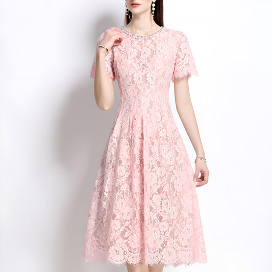 Charming Lace Dress with Delicate Details