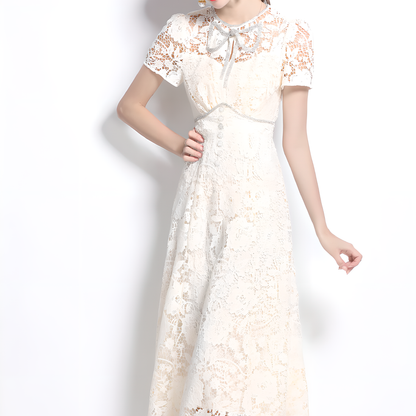Vintage Lace Dress - Elegant and Feminine
