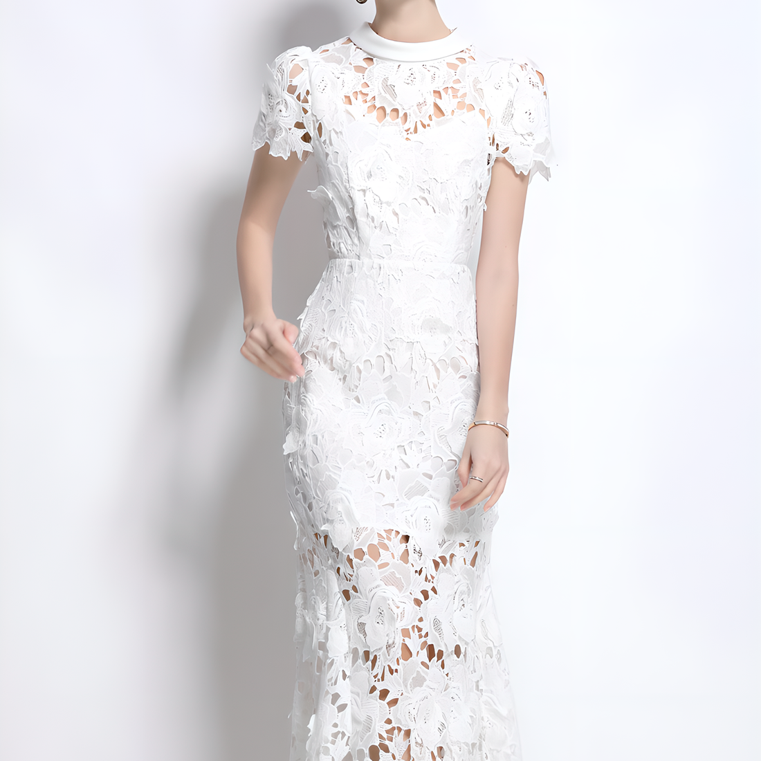 Charming Lace Dress with Unique Design