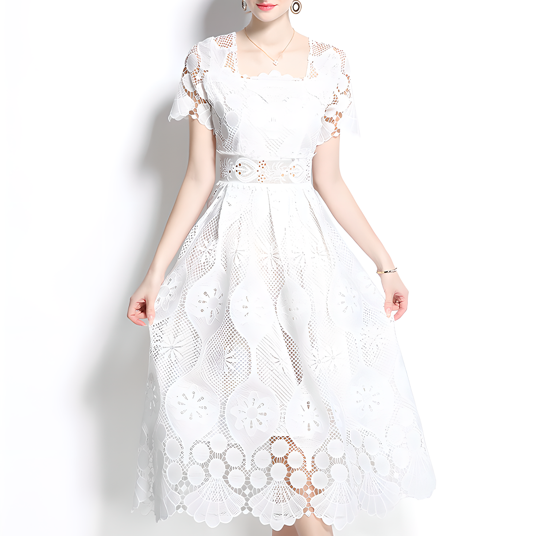 Holiday Romantic Lace Dress - New Arrival