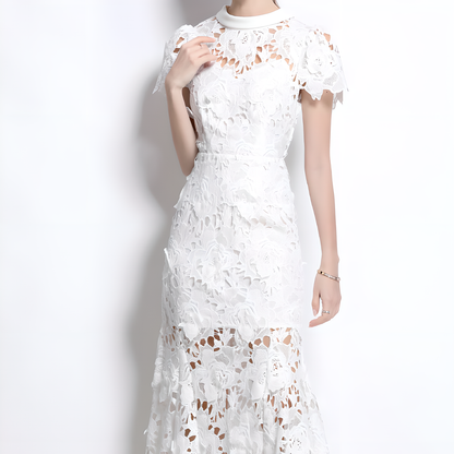Charming Lace Dress with Unique Design