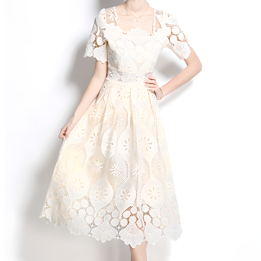 Holiday Romantic Lace Dress - New Arrival