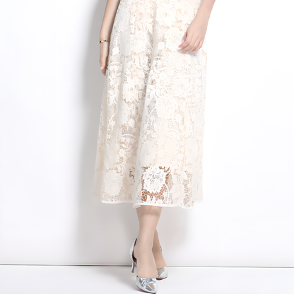 Vintage Lace Dress - Elegant and Feminine