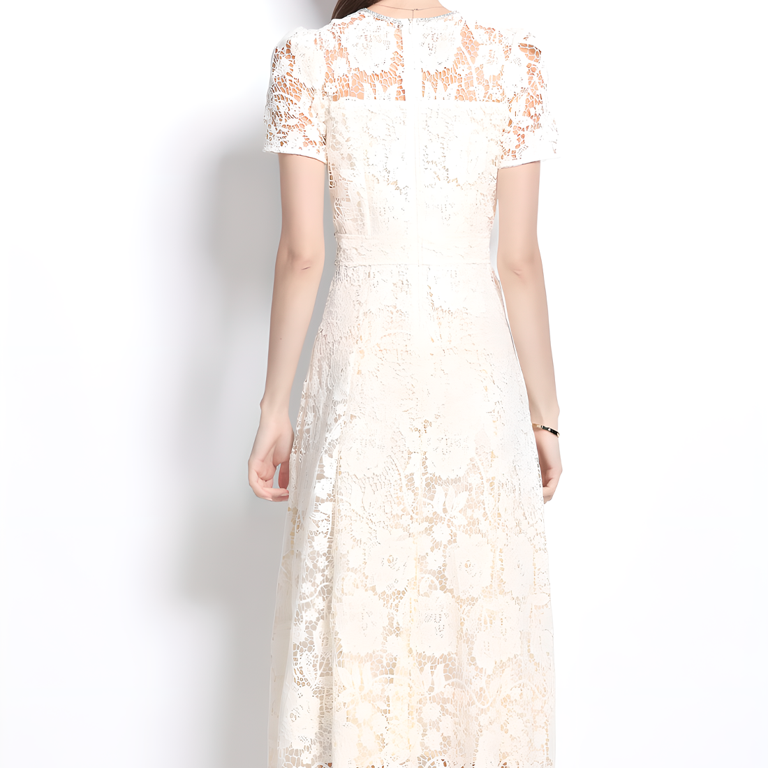 Vintage Lace Dress - Elegant and Feminine