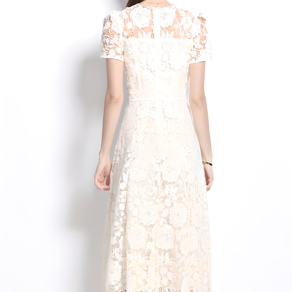 Vintage Lace Dress - Elegant and Feminine