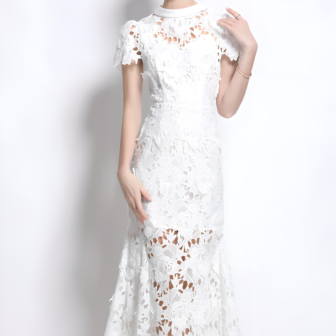 Charming Lace Dress with Unique Design
