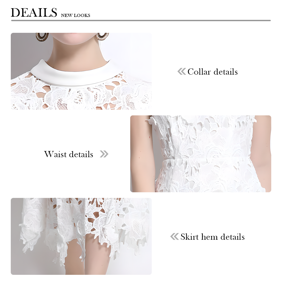 Charming Lace Dress with Unique Design