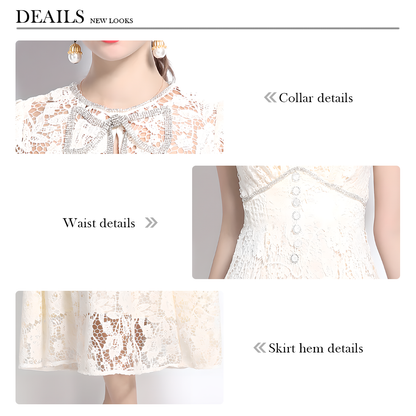 Vintage Lace Dress - Elegant and Feminine