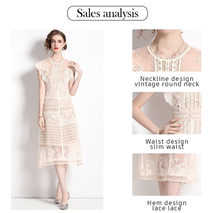 Handcrafted Embroidered Lace Dress